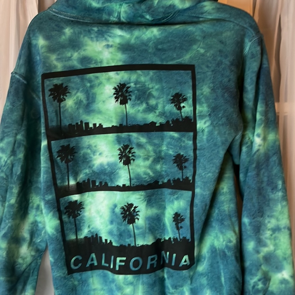Artist Union Tie Dye Hooded Sweatshirt Unisex Size Small